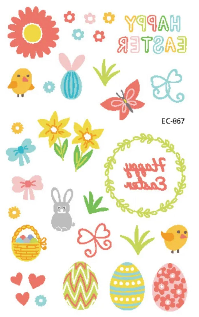 Children's Easter Tattoo Sticker