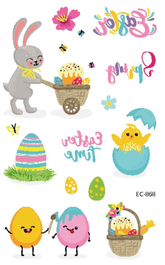 Children's Easter Tattoo Sticker