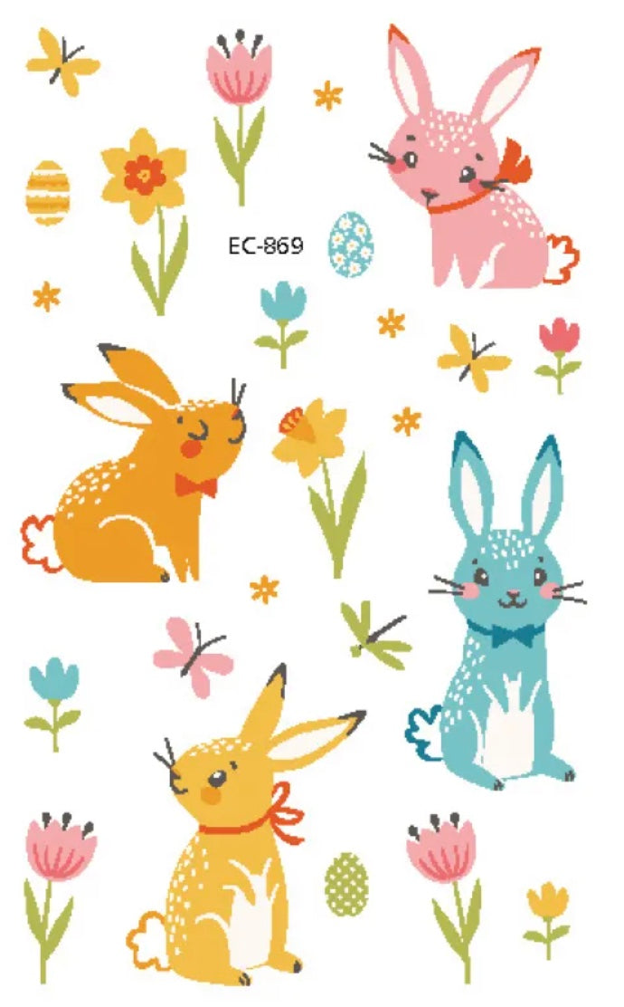 Children's Easter Tattoo Sticker