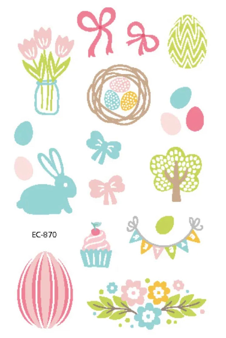 Children's Easter Tattoo Sticker